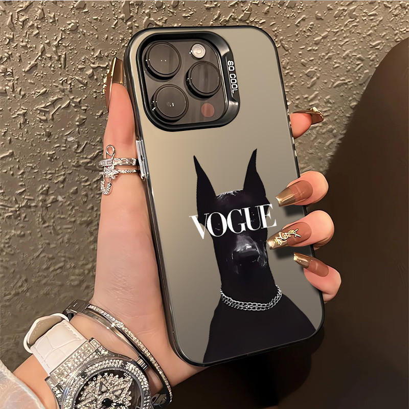 🔥COD🔥เคสไอโฟน11 for IPhone 13 12 14 15 16 Pro MAX 15 16 Plus XR XSmax 7PLUS เคสโทรศัพท์กันกระแทกแฟชั่นรูปลูกสุนัขสุดหล่อ
