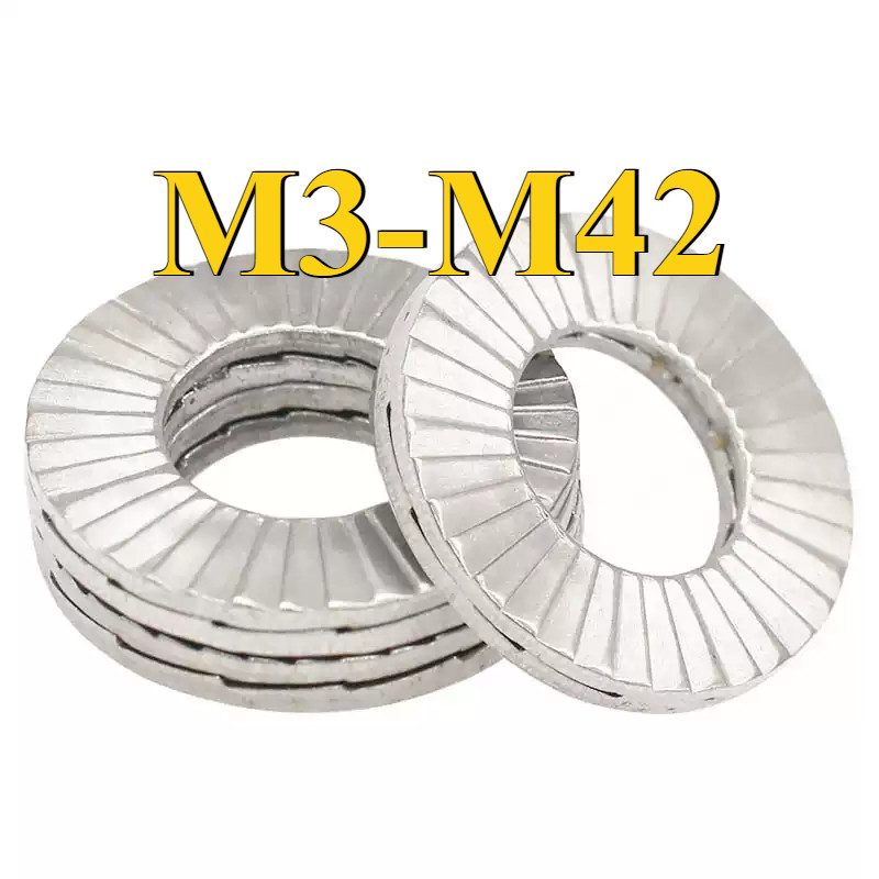 304 สแตนเลส Double Stack เครื่องซักผ้าล็อคตัวเอง M3-M42 (nxj-TH)