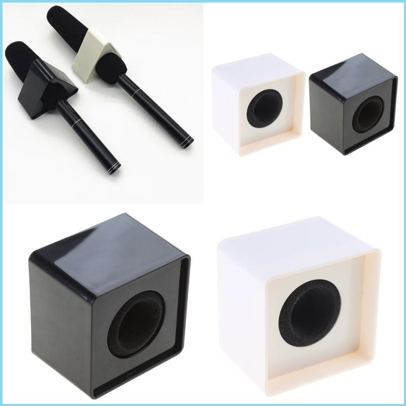 โลโก้ไมโครโฟน EZR Flag Mic Station Cube Square กล่องสัมภาษณ์ ABS สถานีทีวีธง