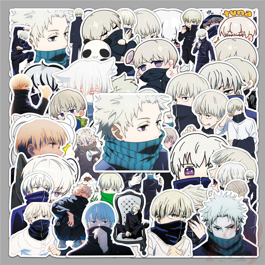 72ชิ้น/เซ็ต ❉ ศิลปป้องกันตัวแบบหนึ่ง ไคเซ็น . สติ๊กเกอร์ Satoru Gojo ❉ สติ๊กเกอร์แฟชั่น DIY Doodle Decals