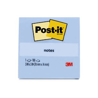 Post-it โน้ต รุ่น 654 3x3 นิ้ว สีพาสเทลฟ้า