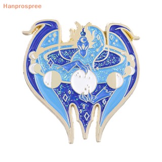 Hanprospree&gt; เข็มกลัด ลายการ์ตูน Galaxy Moon Lunar Eclipse Dragon Pin สําหรับติดกระเป๋าเป้สะพายหลัง DIY