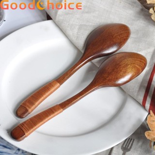 Cooking Knitting Teaspoon Catering 18.5*4cm 2pcs Coffee Kitchen Wooden spoon