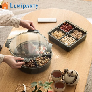 Lumiparty กล่องเก็บขนมขบเคี้ยว ผลไม้แห้ง พร้อมฝาปิด สําหรับครัวเรือน