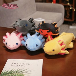 Bo Salamander ตุ๊กตานุ่ม รูปการ์ตูน Salamander Axolotl สีชมพู สีเหลือง สีเทา สีฟ้า ของขวัญวันเกิด สําหรับเด็ก