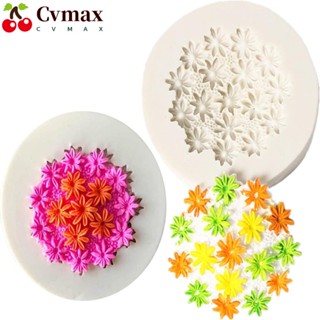 Cvmax แม่พิมพ์ซิลิโคน รูปดอกเดซี่ สีขาว 7.3*3.9 ซม. สําหรับทําขนม ฟองดองท์ 2 ชิ้น