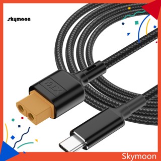 Skym* สายชาร์จ Type-c เป็น Xt60 แบบถัก ความเร็วสูง 100w ทนทาน สําหรับเครื่องบิน รถยนต์