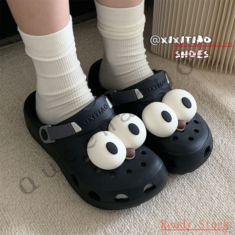 CROCS Jibbitz set（ไม่รวมรองเท้า）Cute funny big eyes อุปกรณ์เสริมหัวเข็มขัด น่ารัก สําหรับตกแต่งรองเท้า DIY