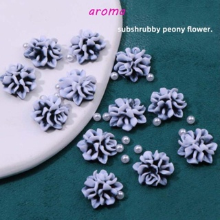 Aroma อุปกรณ์ตกแต่งเล็บ ดอกโบตั๋น 3D แฟชั่น สไตล์จีน สําหรับผู้หญิง