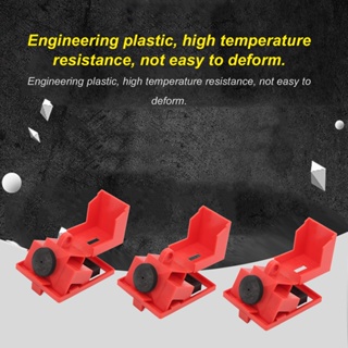 Tool 3 ชิ้น/เซ็ตขนาดใหญ่ CLAMP ON Circuit Breaker Lockout อุปกรณ์อุณหภูมิความต้านทานสำหรับอุตสาหกรรม