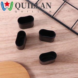 Quillan แผ่นรองขาเก้าอี้ แบบใส ทรงวงรี สําหรับตกแต่งบ้าน เก้าอี้ เฟอร์นิเจอร์