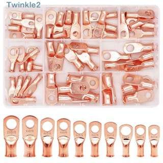 Twinkle สายเคเบิลแบตเตอรี่ ทองแดง 10 ขนาด AWG 2 4 6 8 สําหรับเครื่องใช้ในครัวเรือน 50 ชิ้น