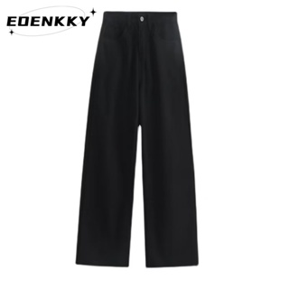 EOENKKY  กางเกงขายาว กางเกงยีสน์ผู้หญิง ทรงหลวม ๆ ตรง Retro Hip Hop Pants 2023 NEW Style  สบาย ทันสมัย ins สไตล์เกาหลี A97L8QY 36Z230909