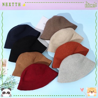 Nextth หมวกบักเก็ต ผ้าวูล กันแดด แบบพับได้