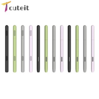 Tcuteit เคสซิลิโคน ลายปากกาสไตลัสน่ารัก สําหรับ Samsung Galaxy Tab S6 S6 Lite S7