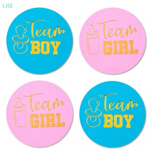 Li สติกเกอร์ ลาย Team Boy Team Girl 24 ชิ้น ต่อชุด สําหรับเพศ IE