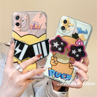 เคสโทรศัพท์มือถือ ลายการ์ตูนเป็ดแองเจิลอาย พร้อมขาตั้ง สําหรับ Samsung M14 A14 A34 A54 A04 A04s A23 A33 A53 A13 A73 A03s A12 A22A32 A51 A52 A71A50s A30s A11A02s S22Ultra