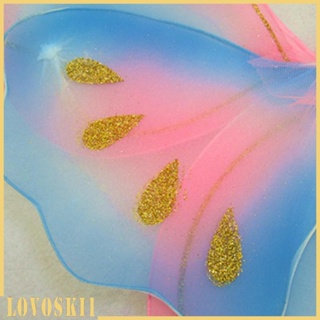 [Lovoski1] ชุดเครื่องแต่งกาย รูปผีเสื้อ สีสันสดใส สําหรับปาร์ตี้ฮาโลวีน วันเกิด