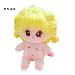 [Gooditem] ของเล่นตุ๊กตาอนิเมะเด็กผู้หญิงน่ารัก ขนปุย สีเหลือง ตาโต 20 ซม. สําหรับเด็ก