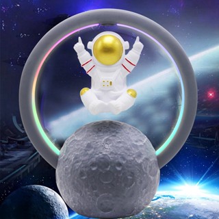 Player kingdom ลำโพงบลูทูธ RGB Light Touch ปรับ 360 องศารอบทิศทาง Magnetic Levitation Astronaut Speaker