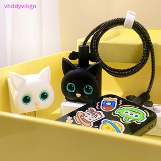 Vhdd เคสป้องกันโทรศัพท์มือถือ TPU แบบนิ่ม ลายการ์ตูนแมว 3D สําหรับ 18W 20W