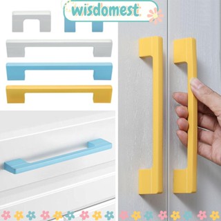 WISDOMEST มือจับเฟอร์นิเจอร์ โลหะผสมสังกะสี หลากสี แบบเรียบง่าย สําหรับตู้เสื้อผ้าเด็ก