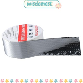 Wisdomest เทปบิวทิล กันน้ํา 2 นิ้ว W X 16L เทปกาวซ่อมแซมบิวทิล กันรั่ว สีเงิน แถบซีลหลังคาแตก