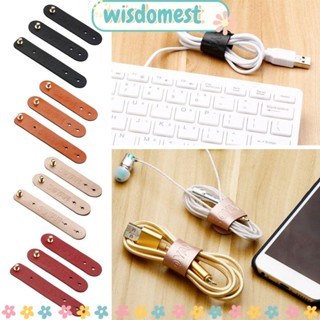 Wisdomest ที่ม้วนเก็บสายเคเบิ้ล หูฟัง สายเคเบิ้ล หนัง ขนาดเล็ก ลายการ์ตูน