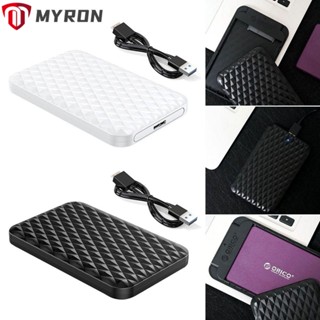 Myron กล่องฮาร์ดไดรฟ์ภายนอก HDD 5Gbps USB 3.0 เป็น SATA HDD Enclosure 7-9.5 มม. 2.5 นิ้ว SATA และ SSD HDD ทนทาน