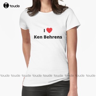 เสื้อยืดแขนสั้น ผ้าฝ้าย พิมพ์ลาย I Love Ken Behrens Canberra Cabido ขนาดใหญ่ สําหรับผู้ชาย ไซซ์ S 5XL