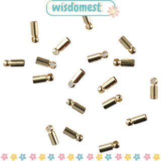 Wisdomest คีมย้ําหางปลา พร้อมห่วงแหวนกาว ชุบทอง ทองเหลือง สําหรับสายไฟ 80 ชิ้น