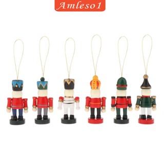 [Amleso1] ฟิกเกอร์ Nutcracker ขนาดเล็ก สําหรับแขวนตกแต่งต้นคริสต์มาส ร้านค้า