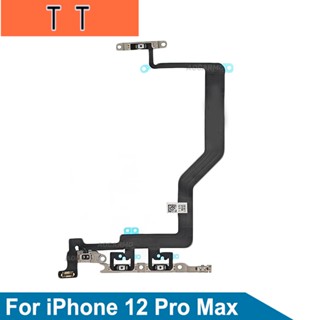 Aocarmo อะไหล่ปุ่มปรับระดับเสียง เปิด ปิด แบบเปลี่ยน สําหรับ iPhone 12ProMax 12 Pro Max 1 ชิ้น