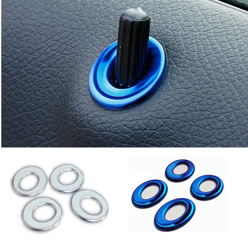 รถประตู Lift Pin ตกแต่งครอบคลุมสติกเกอร์ Fit สําหรับ Mercedes Benz AB Class GLA CLA W176 X156 C117 Bolt วงกลม Trim