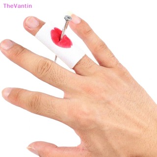 Thevantin เล็บปลอม แบบสวมนิ้วมือ ของเล่นตลก เลือด แมนเมด สําหรับฮาโลวีน 3 ชิ้น ต่อชุด