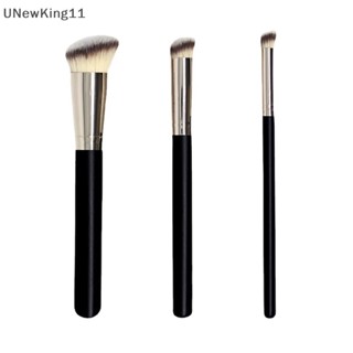 Unewking แปรงแต่งหน้า รองพื้น คอนซีลเลอร์ แป้ง บลัชออน แบบมืออาชีพ สีดํา สําหรับผู้หญิง 1 ชิ้น