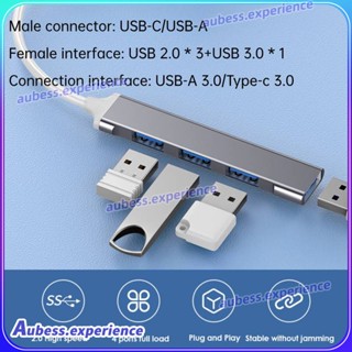 4 พอร์ต USB 3.0 Hub Ultra Slim ความเร็วสูงประเภท C Splitter Adapter Otg สำหรับอุปกรณ์เสริมคอมพิวเตอร์พีซี