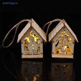 Widefigure บ้านไฟ LED เรืองแสง รูปคริสต์มาส สําหรับตกแต่งห้องโดยสาร