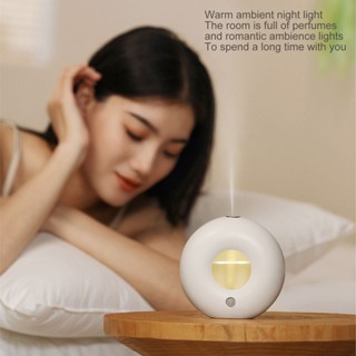 1Buycart MINI Aroma Diffuser Donut Essential Oil Atomizing AROMA Humidifier USB ชาร์จสมาร์ท Sensing ธูป