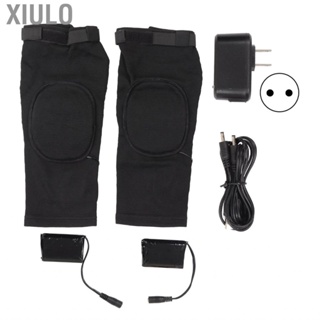 Xiulo 1 Pair Heated Knee Pads Warm Rechargeable Brace Wrap For Running