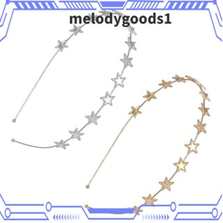 Melodygoods1 ที่คาดผม ดาว แฟชั่น คริสตัล ที่คาดผม โลหะ เงางาม ที่คาดผม