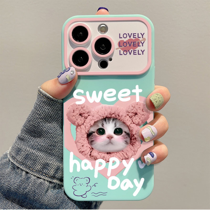 เคส iphone hone 7 8 plus 11 12 Pro Max iphoneX Xr Xs Max เคสโทรศัพท์แบบนุ่มแมวน่ารักที่ทันสมัยและมีหลายรูปแบบ