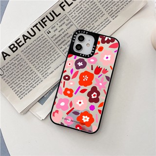 Casetify X Ayumi Takahashi- เคสโทรศัพท์มือถือ PC แข็ง กันกระแทก ลายดอกไม้ ขนาดเล็ก สีชมพู สีเงิน สําหรับ iPhone 15 14 13 12 11 Pro MAX IX XS MAX XR 6 6s 7 8 Plus