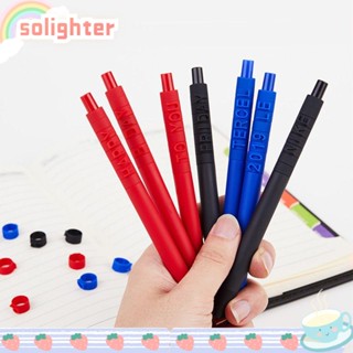 Solighter ปากกาลูกลื่น ตัวอักษร ตัวเลข 0.5 มม. 26 ตัว พร้อมบล็อกตัวเลข สีดํา DIY