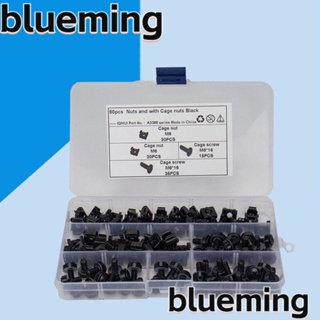 Blueming2 น็อตสกรู สเตนเลส 304 ทรงสี่เหลี่ยม สีดํา M6X16 มม. 50 แพ็ค