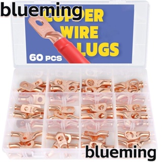 Blueming2 หางปลาทองแดง 12 ขนาด AWG 8 6 4 สําหรับเชื่อมต่อสายเคเบิลแบตเตอรี่ 60 ชิ้น