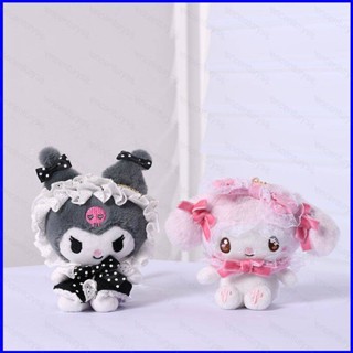 Gp1 ตุ๊กตา Sanrio Kuromi Melody ผ้ากํามะหยี่ขนนิ่ม ประดับโบว์ ของขวัญ สําหรับเด็กผู้หญิง PG1