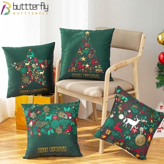 Buttterfly ปลอกหมอนแฟชั่น แบบนิ่ม ลายคริสต์มาส สําหรับตกแต่งบ้าน