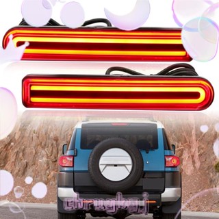 อะไหล่ไฟเลี้ยว LED สะท้อนแสง ติดกันชนหลังรถยนต์ สําหรับ Toyota FJ Cruiser 2007-2017 1 คู่