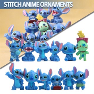 Lilo And Stitch Anime 12PCS Mini Action Figure Toy Kids Dolls Gift Decor